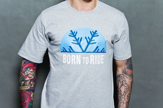 T-shirt Born To Ride Snowflake gray Borntoride