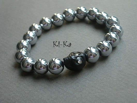 Silver scull- bransoletka KiKa pracownia