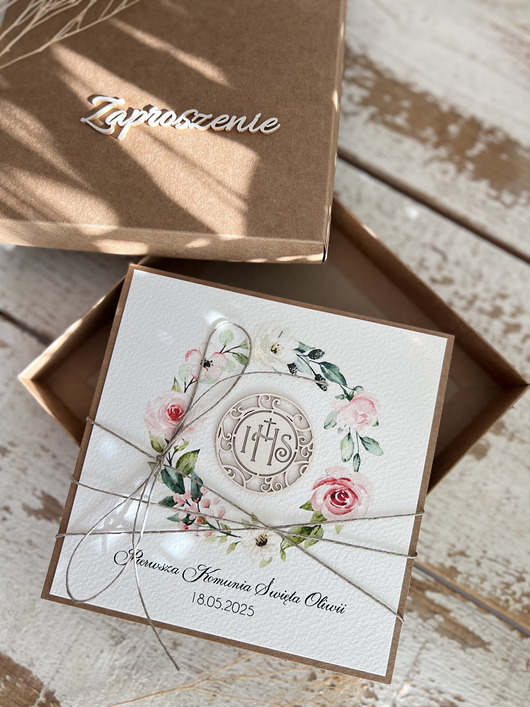 zaproszenia na komunię Najpiękniejsze zaproszenia handmade komunijne, na komunię dla chłopca, dziewc