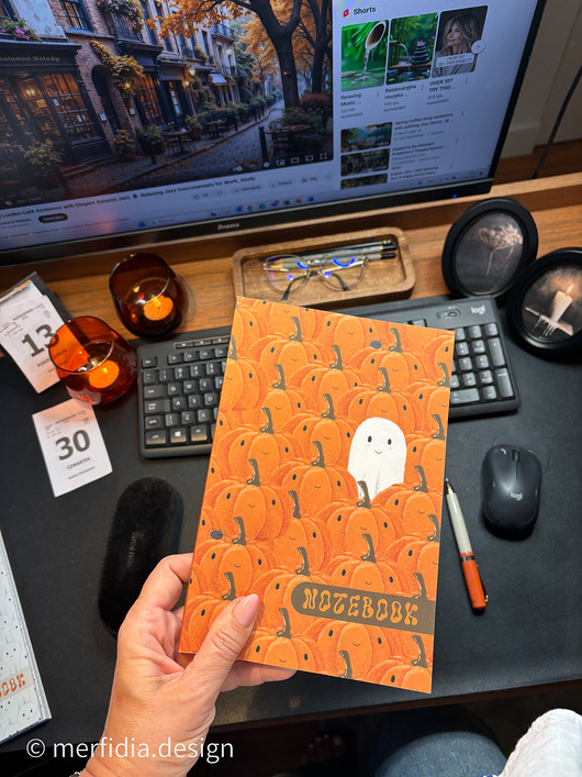 notatniki i albumy Jesienny Halloweenowy zeszyt