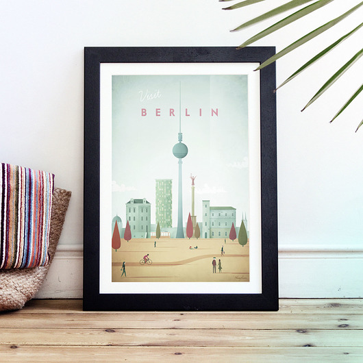 Berlin - vintage plakat 50x70 cm minimalmill