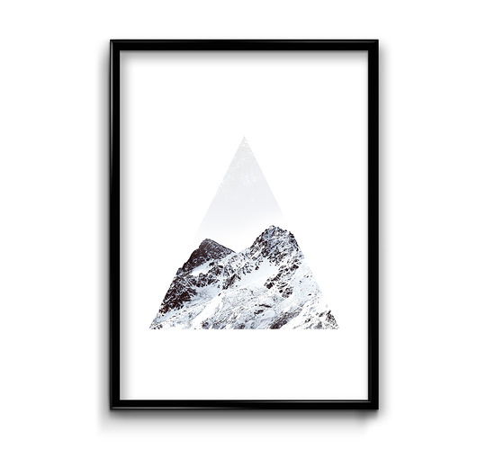 Góry geometria - plakat Bury Lis