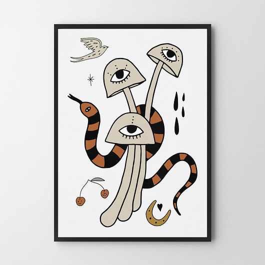 plakaty Plakat Mushrooms