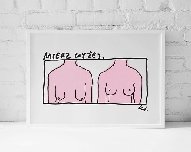 Plakat Mierz wyżej Edyta Draus