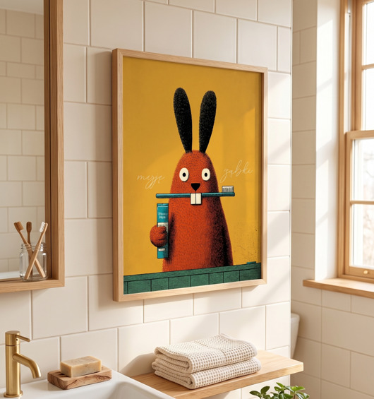 plakaty Plakat myję żabki 40x50