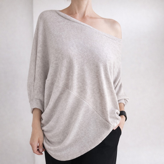 swetry damskie  Sweter VV szary