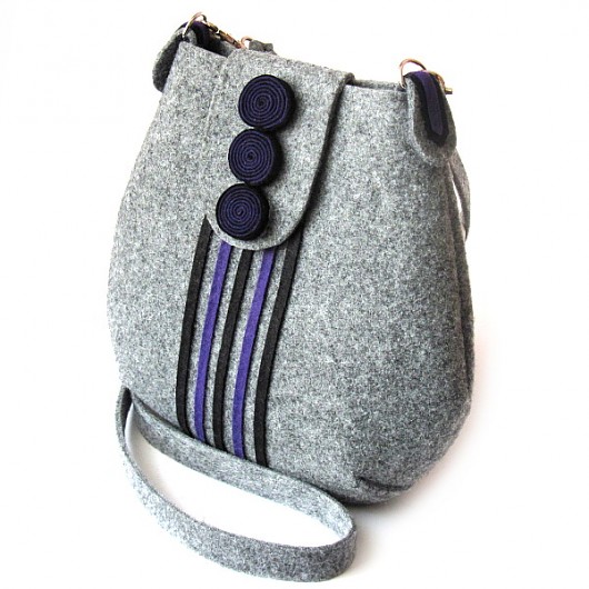 Hypnotic Purple - mała torebka na ramię Craft Factory