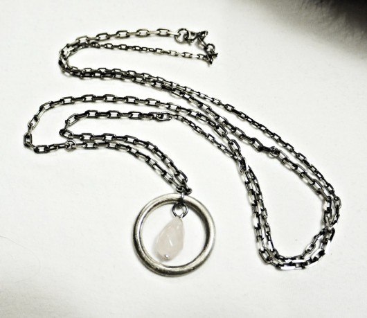 KSZU- Silver Ring Necklace [pr925] KSZU Jewelry