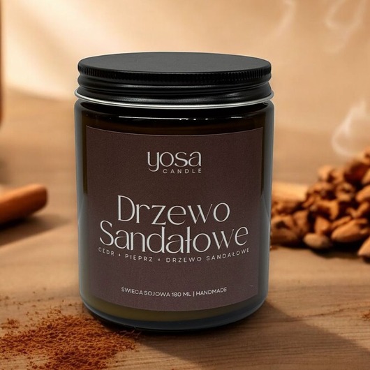 świece zapachowe Świeca Sojowa Drzewo Sandałowe