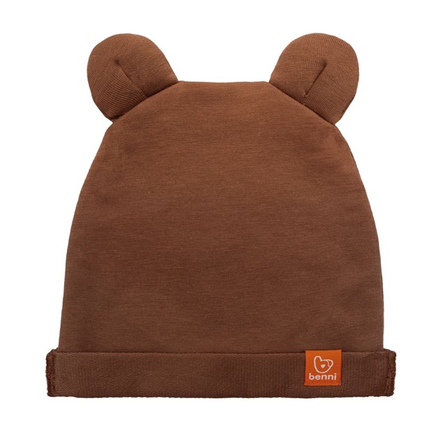 czapki dziecięce Czapka BEANIE BEAR - brązowa