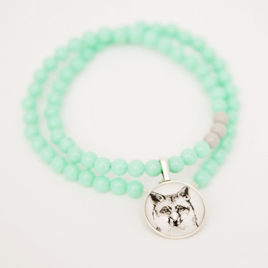 Korale KIDS - Fox Mint Green  WataCukrowa