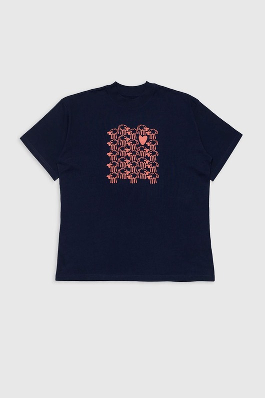 t-shirt damskie T-shirt Friendsheep  w kolorze granatowym