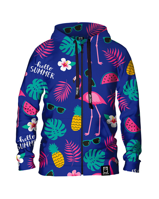 bluzy męskie Męska Bluza Expres Zamek DR.CROW Hello Summer