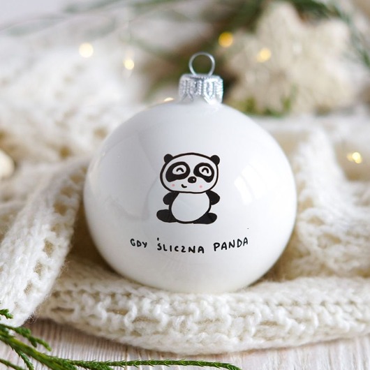 bombki Bombka choinkowa Gdy Śliczna Panda