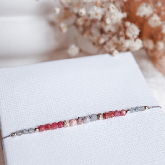 bransoletki z kamieni naturalnych Bransoletka LULA silver