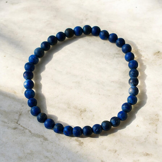 bransoletki z kamieni naturalnych Lapis lazuli matowa Bransoletka