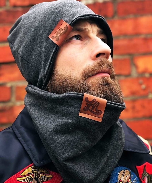 czapki damskie Cienka czapka unisex przejściowa grafitowa