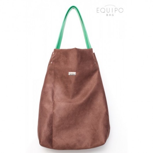 Shoper Bag Brown & Green equipo