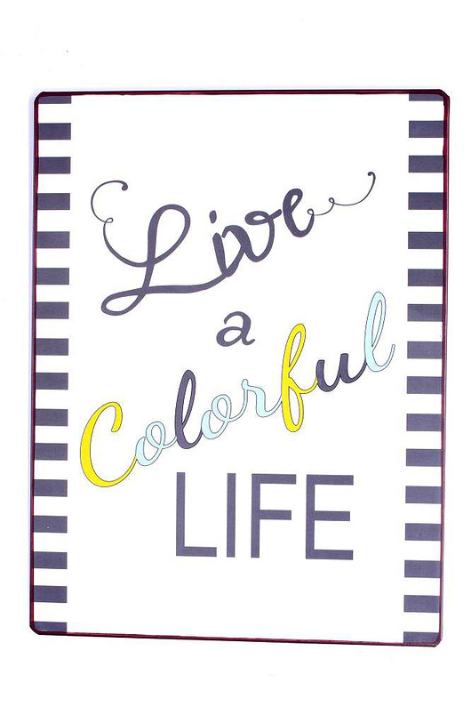 Szyld metalowy Colorful Life MIA home