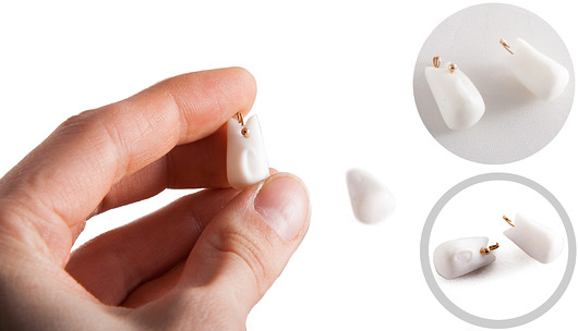 mini kotek porcelanowy Head Made art