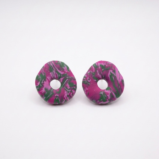 kolczyki z masy plastycznej Kolczyki Loops