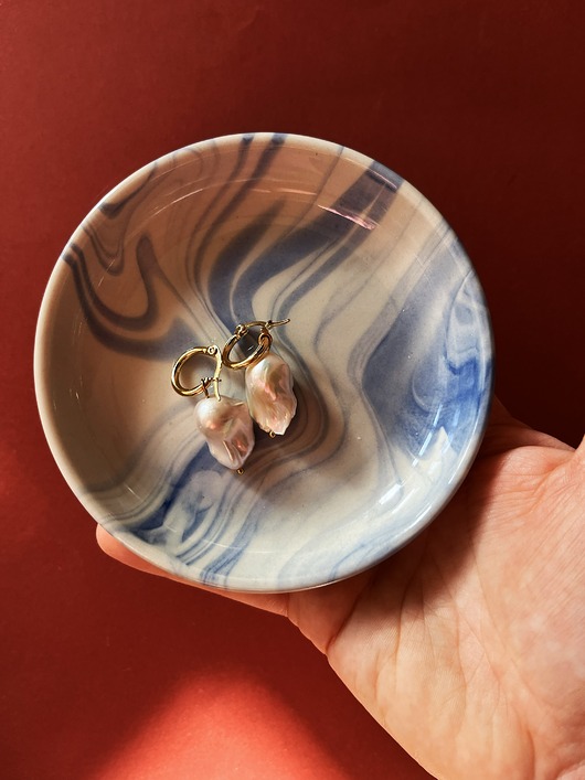 kolczyki z kamieniami Kolczyki Pearl Baroqe