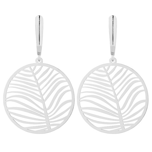 kolczyki srebrne Srebrne kolczyki z dużą rozetą