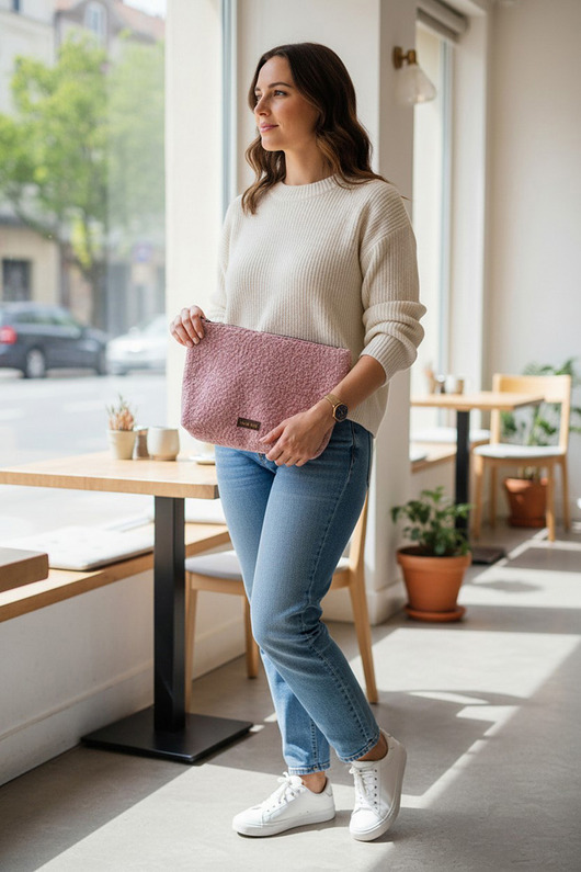 kosmetyczki Kosmetyczka podróżna różowy baranek