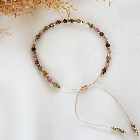 bransoletka z turmalinem LEI handmade 