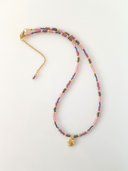 korale Naszyjnik Violet Summer