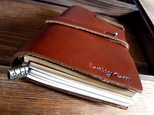 VINTAGE midi Notebook - RED DROBINY CZASU