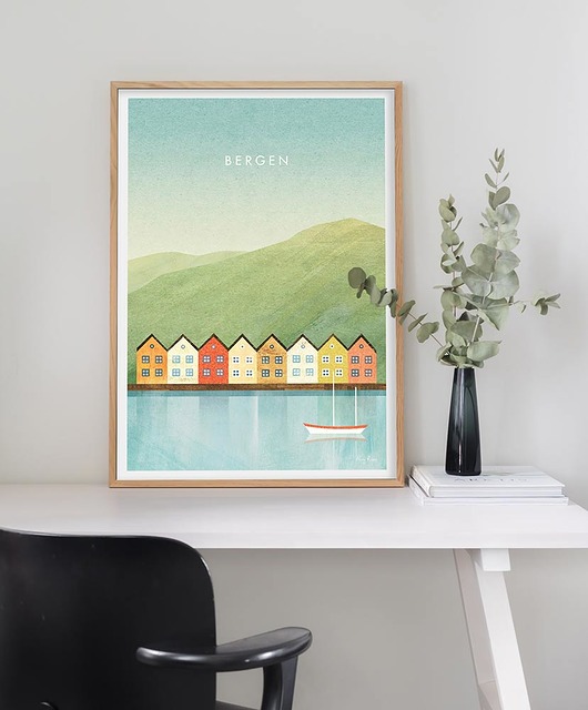 plakaty Plakat Bergen - Norwegia