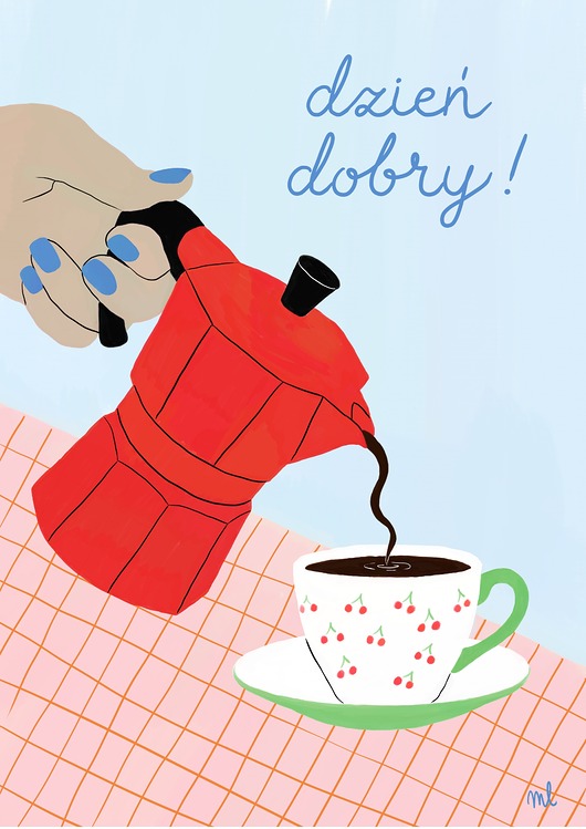 plakaty Plakat Dzień dobry!