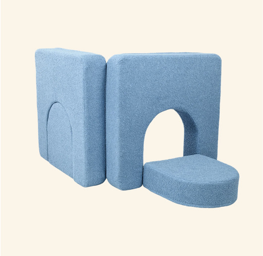 pokój dziecka - różne Niebieskie drzwiczki Playlo - uzupełnienie Sofy modułowej Montesorri