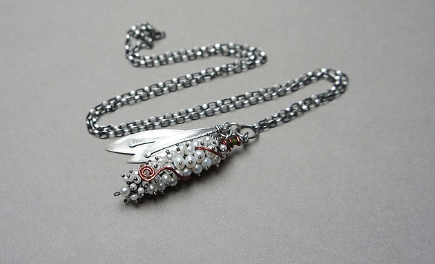 srebrne naszyjniki Kiścień Royal Ruby  - naszyjnik