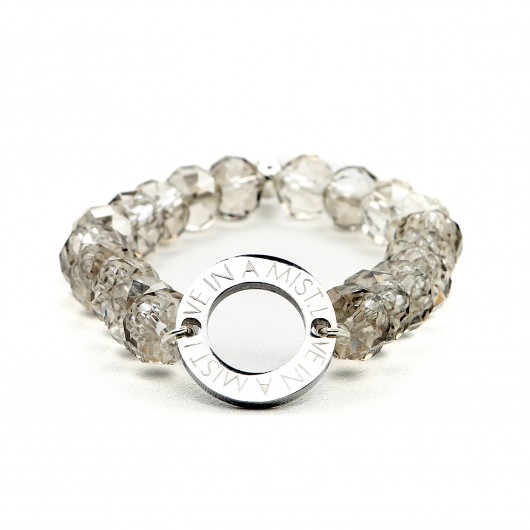 Grey Crystal Bracelet Love In A Mist