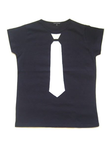 t-shirt TIE (L) czarny YULIYA BABICH