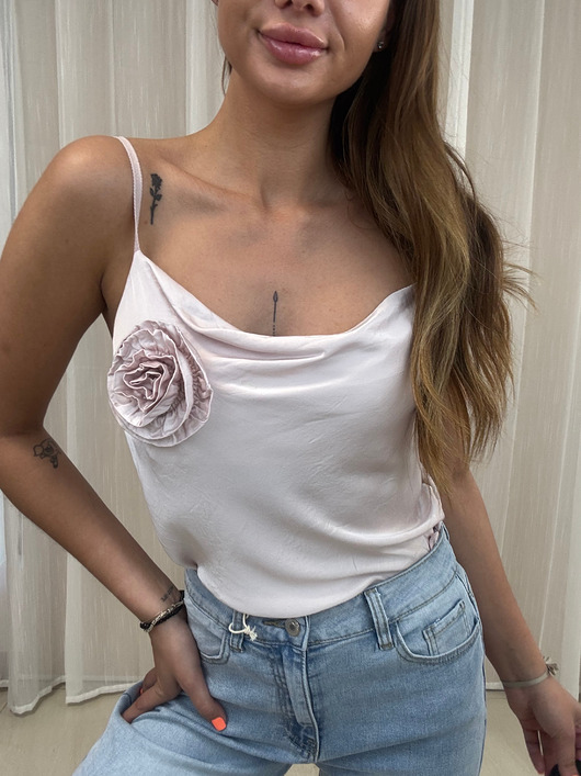 topy damskie Wiskozowy top róża Rosa