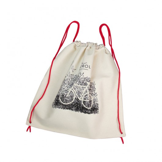 PLECAK WOREK BAWELNIANY BIKE czerwony purol design