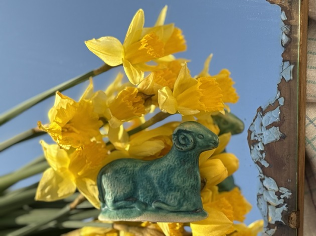 ozdoby wielkanocne Baranek wielkanocny turkusowy, ciemny turkus