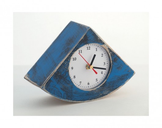 buJAczeK blue Clock Wood Studio