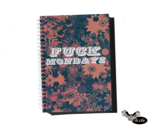 Fuck Mondays, Love Fridays, notatnik A5 Sowia Aleja