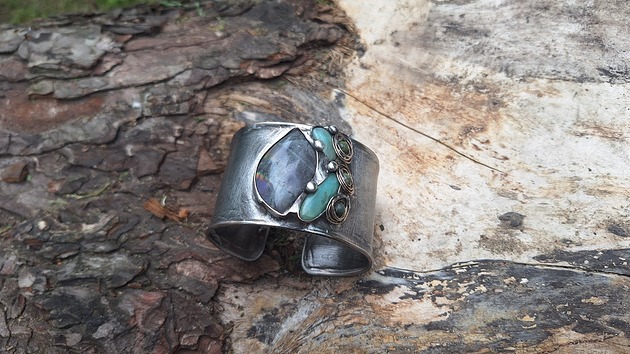 bransoletki wire wrapping Różności - bransoletka regulowana