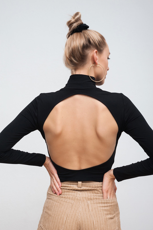 t-shirt damskie Golf z wiskozy z okrągłym wycięciem