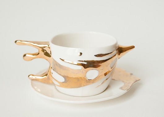 kubki i filiżanki Filiżanka porcelanowa Splash