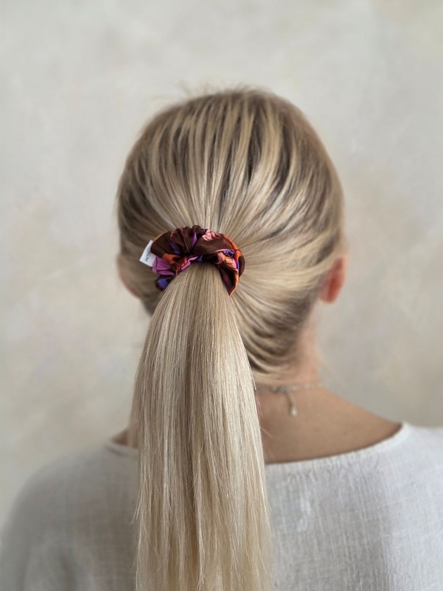 gumki do włosów Gumka jedwabna, scrunchie, wild last summer MINI