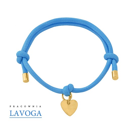 Blue twine with heart. Lavoga