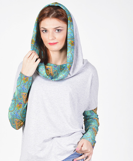 Street Flow oversize Blouse Bluzka z kominem 3 for U