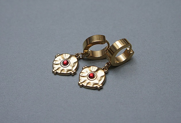 kolczyki pozłacane Kolczyki pozłacane Alloys Collection Coins /red vol. 2/