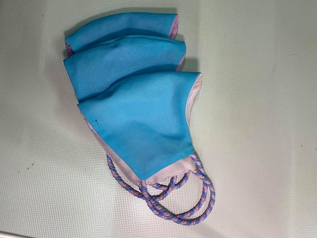maseczki ochronne maseczka niebieska jedwab 100% naturalny